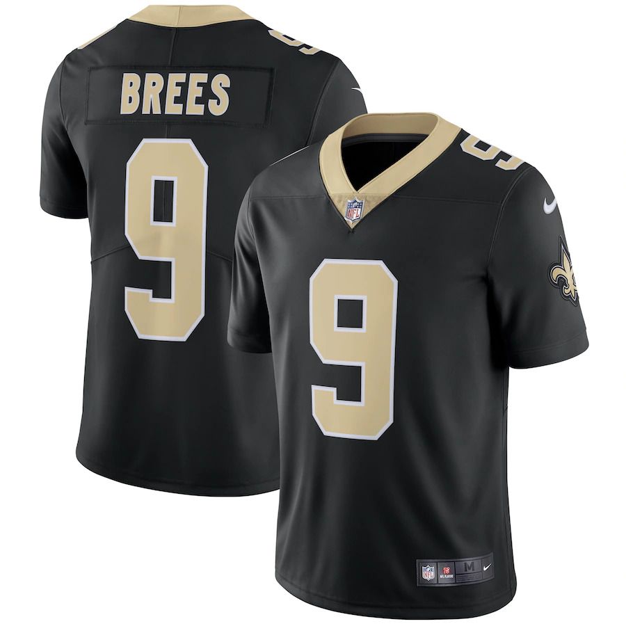 Men New Orleans Saints #9 Drew Brees Nike Black Vapor Untouchable Limited Player NFL Jersey->new orleans saints->NFL Jersey